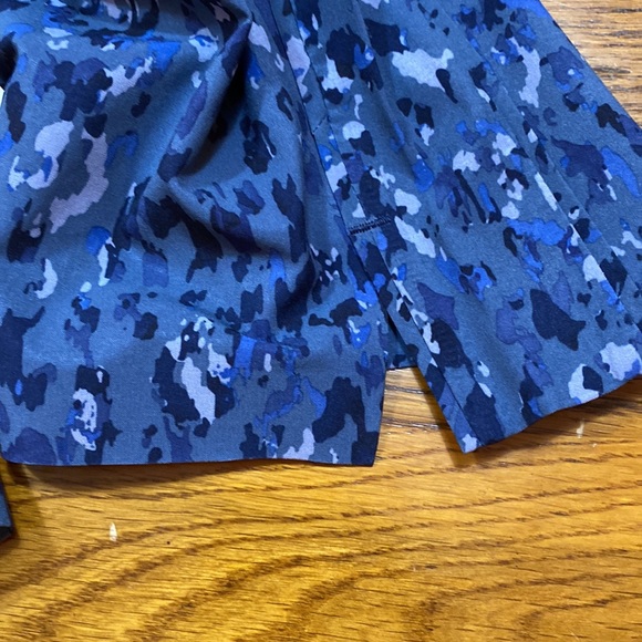 NWT Athleta Brooklyn Ankle Pant Captivate Chrome  Blue Print Size 8 - Picture 16 of 16